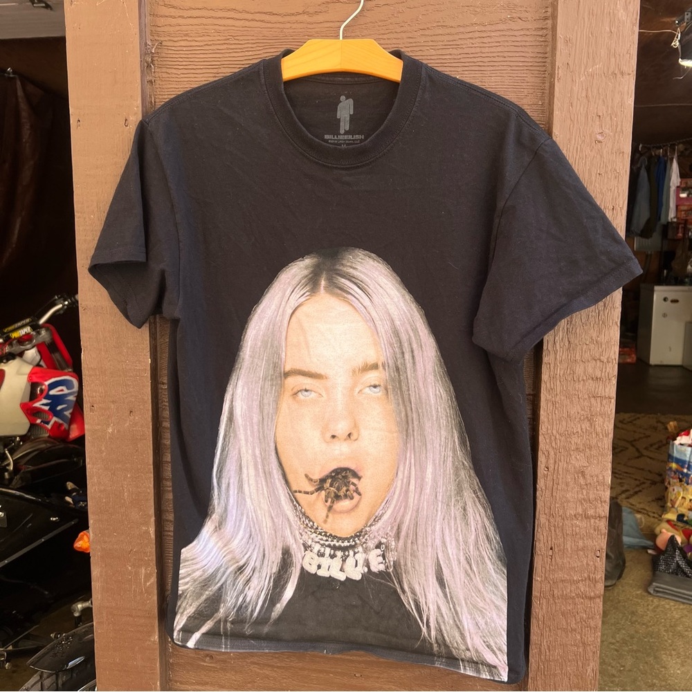 Billie Eilish Tarantula Spider Mouth 2019 Official Merch T-Shirt Size Medium
